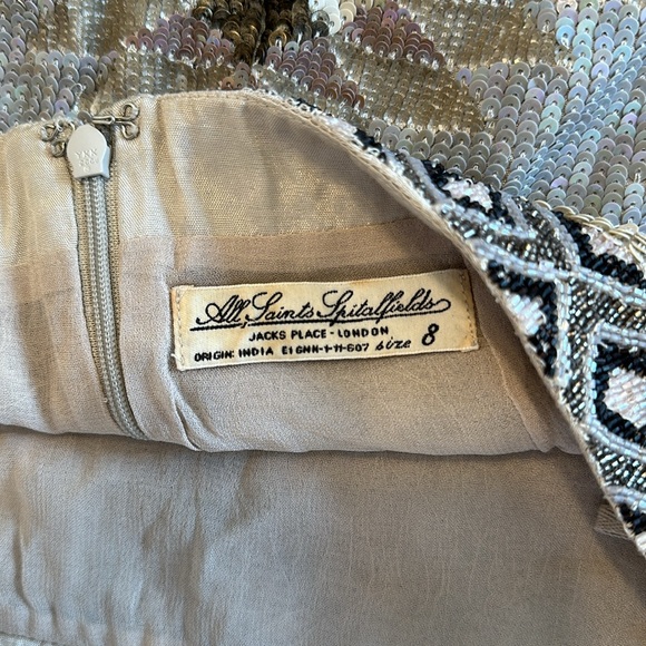 All saints Spitalfields sequin skirt - Picture 4 of 4
